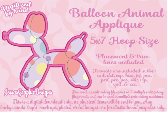Balloon Animal Applique Review