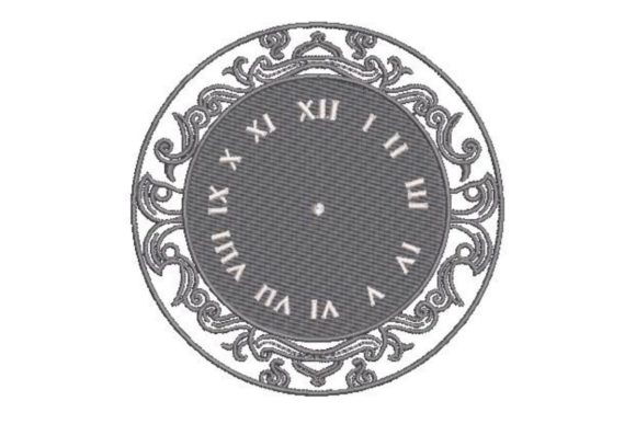 Clock Face in Roman Numeral