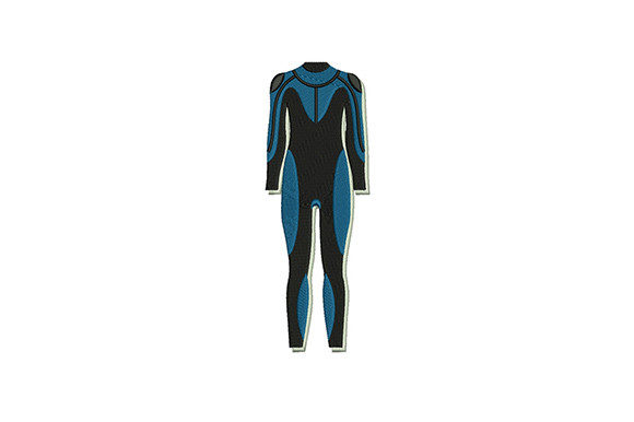 Diving Suit: A Playful Beach Embroidery for Holiday Cheer