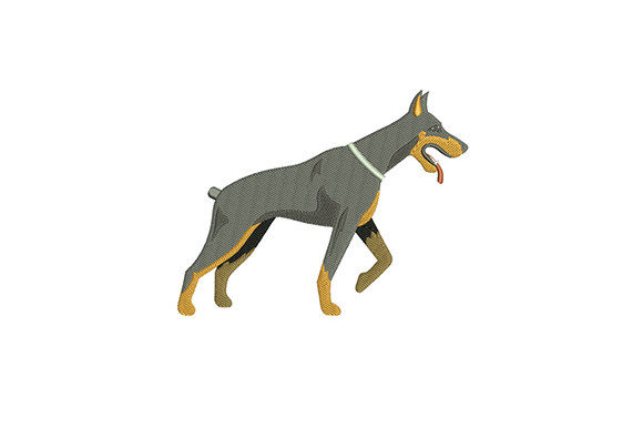 Doberman Embroidery Design Review