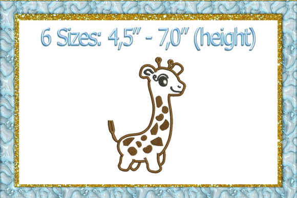 Giraffe Applique: A Playful Brand Asset for Small Business Merch