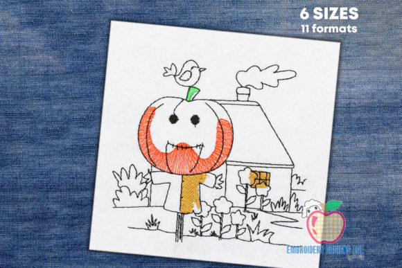 Halloween Pumpkin Scarecrow