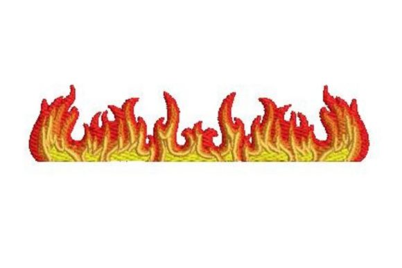 Line of Flames: A Border Design That Ignites Personalized Gifts
