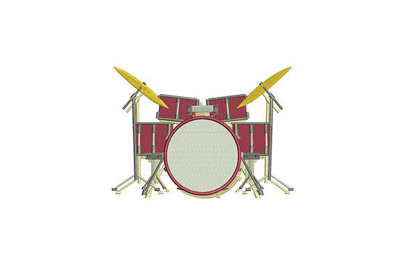 Maroon Drum Kit: A Seasonal Embroidery Design Review