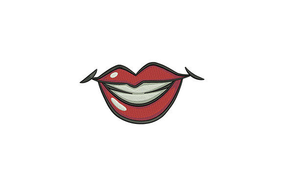 Red Lips Design Review for Real Embroidery Projects