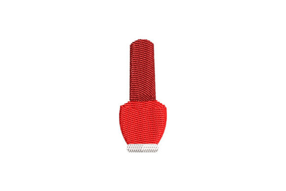 Simple Nail Polish Bottle Embroidery