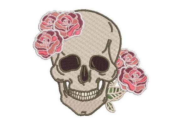 Skull with Roses Embroidery Design Review