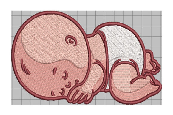 Sleeping Baby: A Cozy Holiday Embroidery Essential