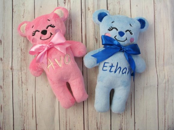 Stuffed Teddy Bear Embroidery Design