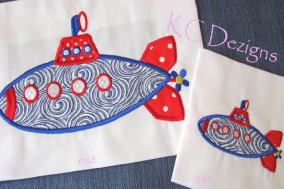 Submarine Machine Applique Design